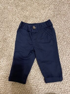 NWOT Old Navy Dark Navy Elastic-Waist Kids Chinos